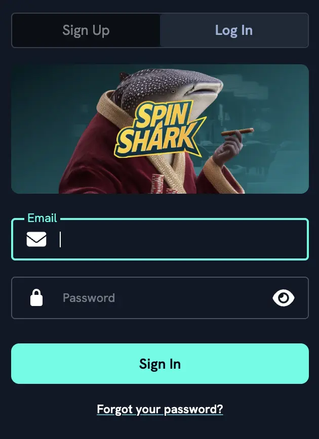 SpinShark Login